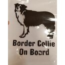 Autoaufkleber BorderCollie On Board