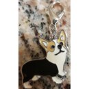 Charm Corgi  m. kleinem Karabinerhaken 