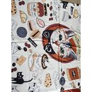 Tuch m. Katze Gourmet 70 x 70cm
