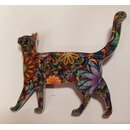 Brosche Katze bunt