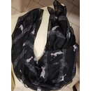 Schal mit Katzen u. Noten (2 Varianten)