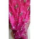  Loop mit metallischen Einhorn pink/silber