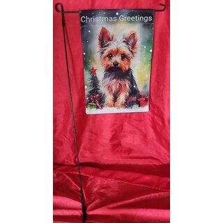 Gartenflagge Yorkshire Terrier Weihnachtsgr��e (m. u. o....