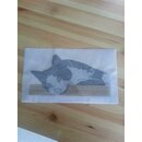 Strass-B�gelapplikation Katze liegend