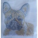 Strass-B�gelapplikation frz. Bulldog fawn